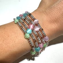 Carica l&#39;immagine nel visualizzatore di Gallery, BRACCIALE SELENITE AZZURRA
