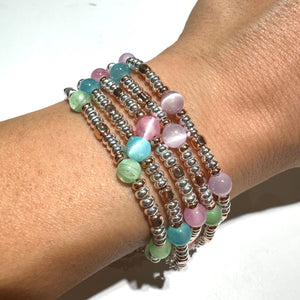 BRACCIALE SELENITE AZZURRA