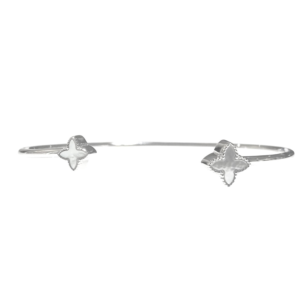 BRACCIALE RIGIDO QUADRIFOGLIO