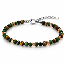 Carica l'immagine nel visualizzatore di Gallery, BRACCIALE IN ARGENTO TERRA E BOSCO CON PIETRE NATURALI
