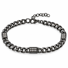 Carica l'immagine nel visualizzatore di Gallery, BRACCIALE IN ARGENTO BRUNITO SHINE
