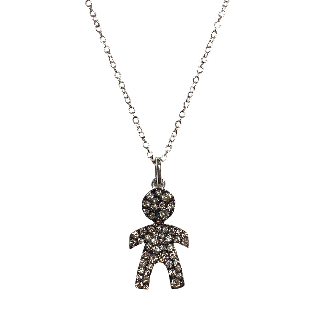 COLLANA BAMBINO DIAMANTI BROWN