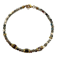 Carica l'immagine nel visualizzatore di Gallery, BRACCIALE IN ARGENTO CON CUBETTI E BANDIERINE
