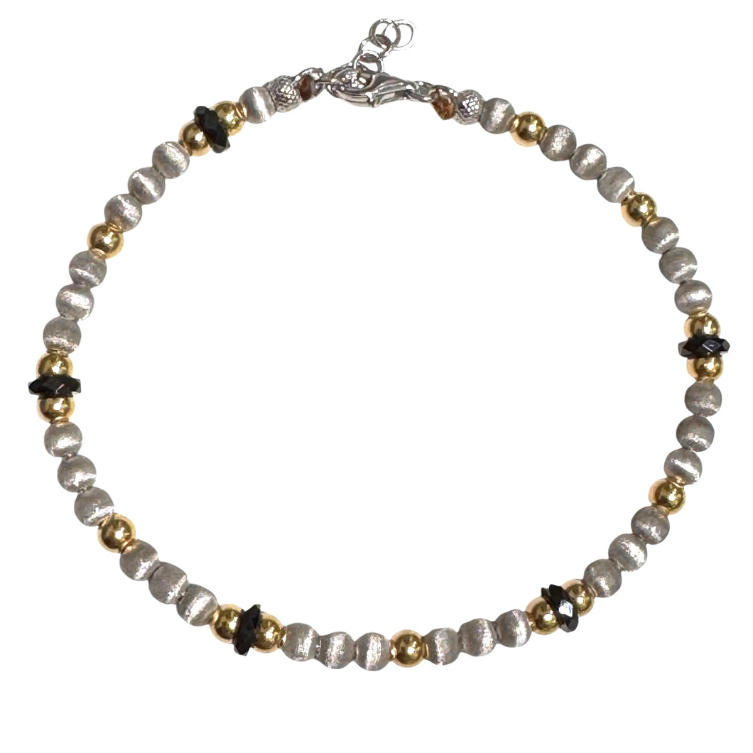 BRACCIALE IN ARGENTO E CERAMICA