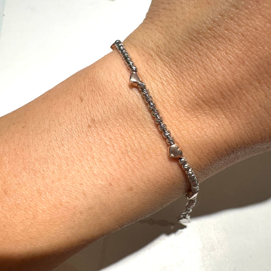 BRACCIALE CUORI E SFERE LUMINOSE