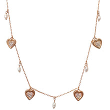 Carica l'immagine nel visualizzatore di Gallery, COLLANA CUORI E PERLE
