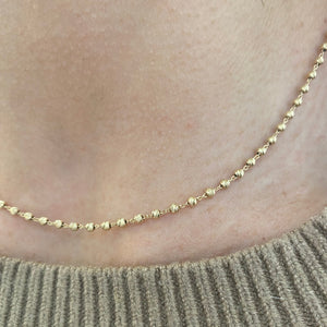 COLLANA A PALLINA LAVORATA