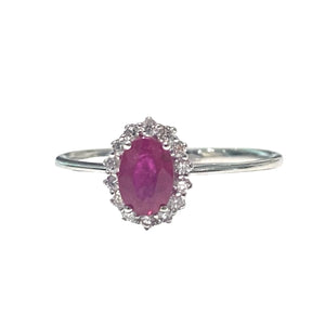 ANELLO RUBINO E DIAMANTI