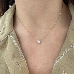 COLLANA PUNTO LUCE MULTIPIETRA ORO GIALLO(3 misure)
