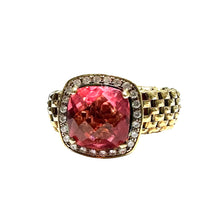 Carica l&#39;immagine nel visualizzatore di Gallery, ANELLO ZIRCONE COLOR FRAGOLA
