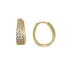 Carica l'immagine nel visualizzatore di Gallery, ORECCHINI OVALI BRILLANTI
