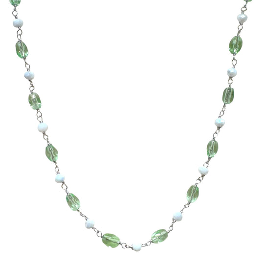 COLLANA CRISTALLI VERDI
