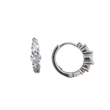 Carica l'immagine nel visualizzatore di Gallery, ORECCHINI CON ZIRCONI SCALARI
