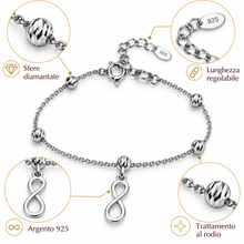 Carica l'immagine nel visualizzatore di Gallery, BRACCIALE INFINITO E SFERE
