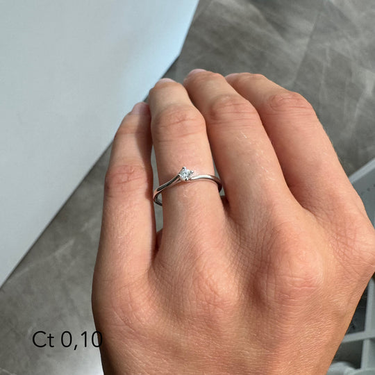 ANELLO SOLITARIO INTRECCIO