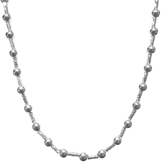 COLLANA SFERE E TUBETTI