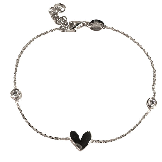 BRACCIALE CUORE E PUNTI LUCE