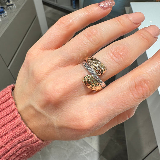 ANELLO ABBRACCIO DIAMANTATO