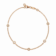 Carica l'immagine nel visualizzatore di Gallery, BRACCIALE PUNTI LUCE IN ORO ROSA
