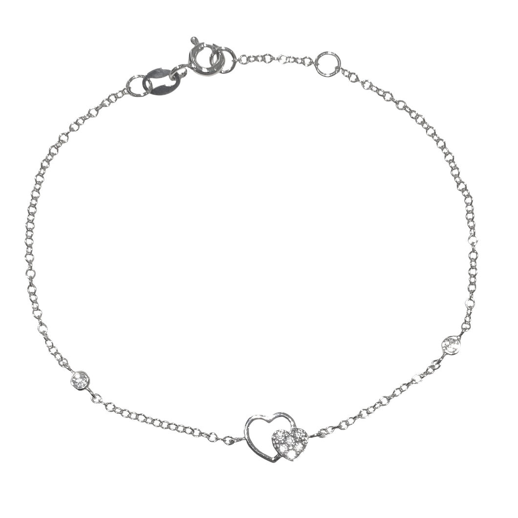 BRACCIALE DOPPIO CUORE