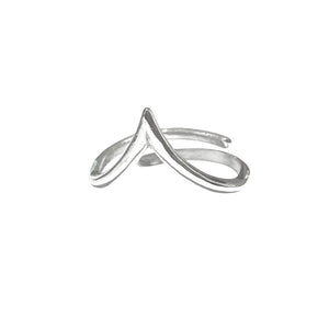 ANELLO V IN ARGENTO
