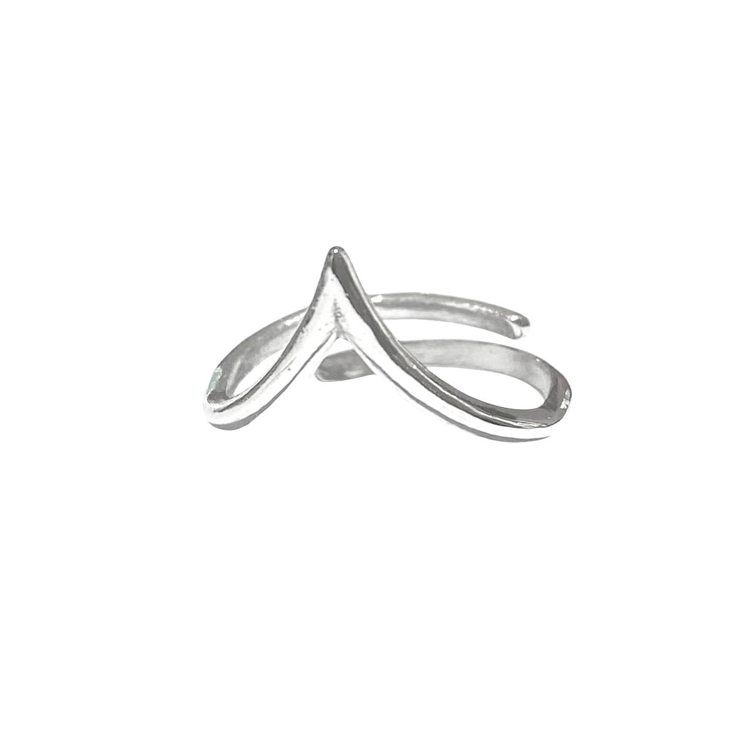ANELLO V IN ARGENTO