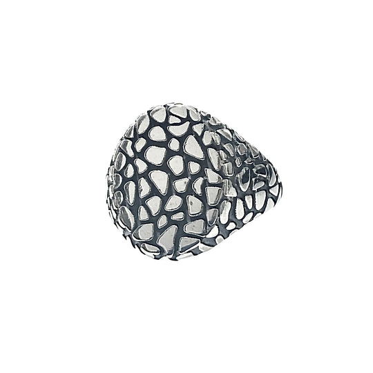 ANELLO UOMO OVALE LAVORATO