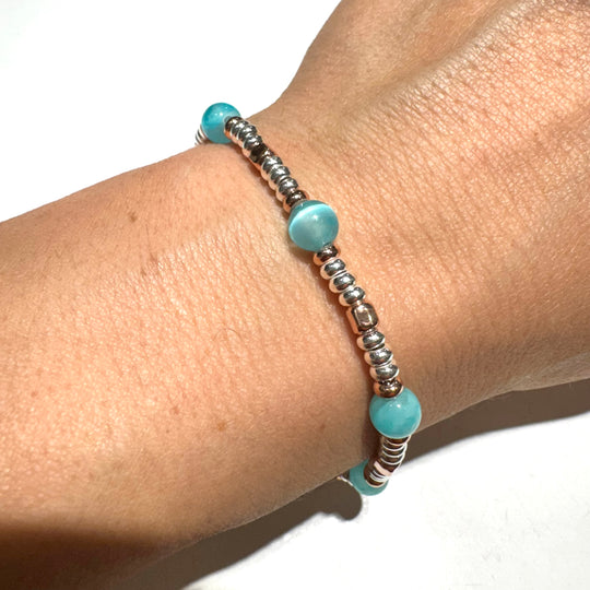 BRACCIALE SELENITE AZZURRA