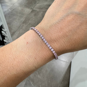 TENNIS ZIRCONI ROSA