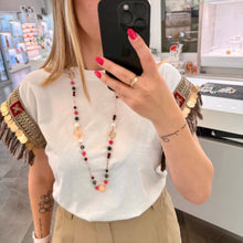 Carica l'immagine nel visualizzatore di Gallery, COLLANA AGATA, QUARZO E PERLE
