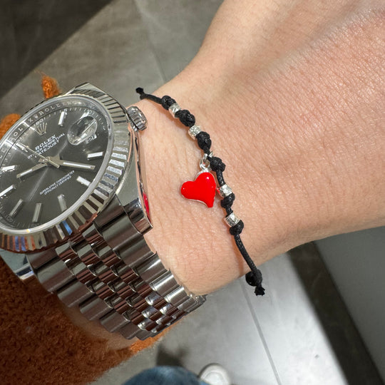 BRACCIALE CUORE ROSSO