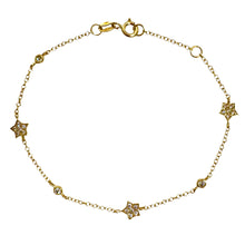Carica l&#39;immagine nel visualizzatore di Gallery, BRACCIALE STELLE CON ZIRCONI
