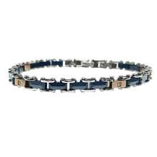 Carica l&#39;immagine nel visualizzatore di Gallery, BRACCIALE IN MAGLIA BLU
