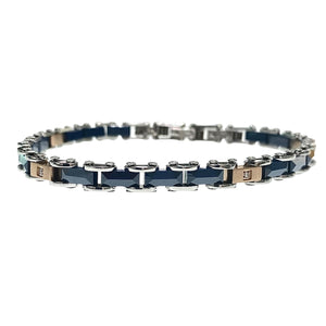 BRACCIALE IN MAGLIA BLU