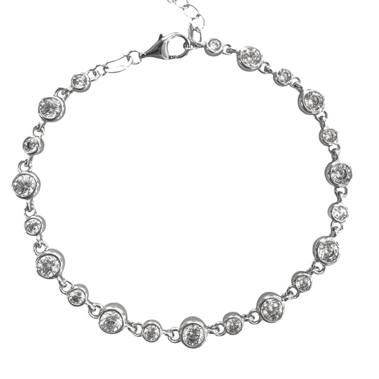 BRACCIALE ZIRCONI TONDI
