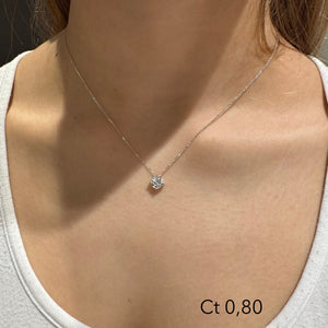 COLLANA PUNTO LUCE DIAMANTE A VISTA