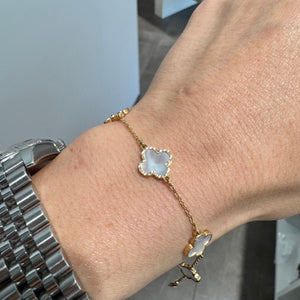 BRACCIALE FIORI MADREPERLA