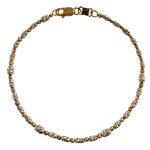 Carica l'immagine nel visualizzatore di Gallery, BRACCIALE PALLINO DIAMANTATO CON OVALI
