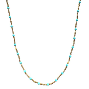 COLLANA PALLINO CON TURCHESE