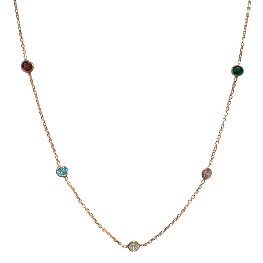 COLLANA PUNTI LUCE COLORATI