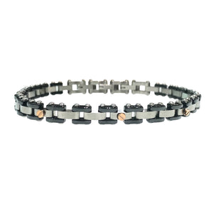 BRACCIALE IN MAGLIA CON CHIODI