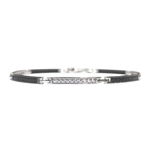BRACCIALE UOMO PIASTRINE CON ZIRCONI