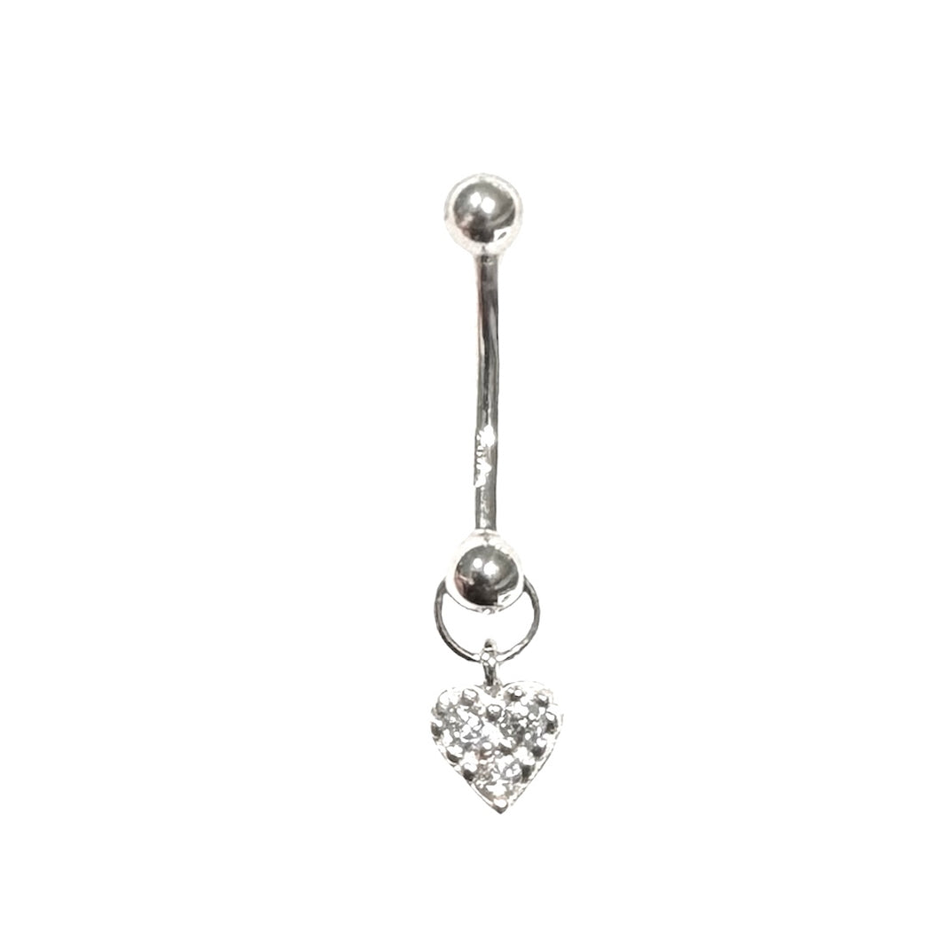 PIERCING OMBELICO CUORE PENDENTE