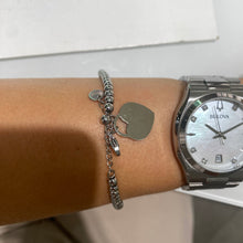 Carica l&#39;immagine nel visualizzatore di Gallery, BRACCIALE SFERE CON CUORE LISCIO
