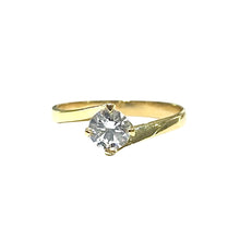 Carica l'immagine nel visualizzatore di Gallery, ANELLO SOLITARIO ORO GIALLO
