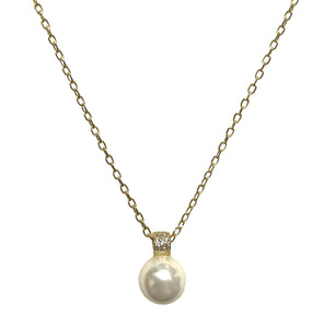 COLLANA DORATA CON PERLA