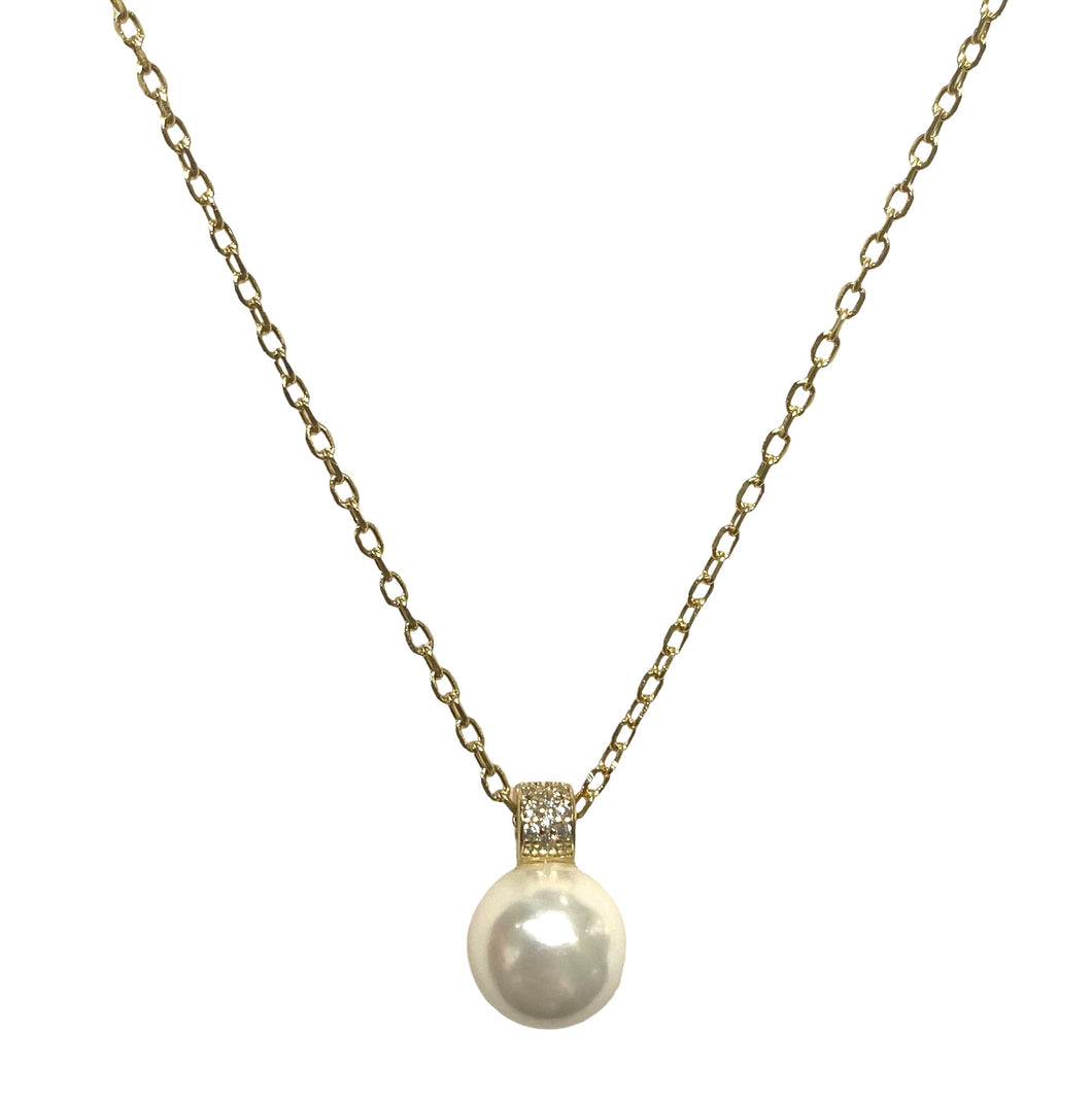 COLLANA DORATA CON PERLA