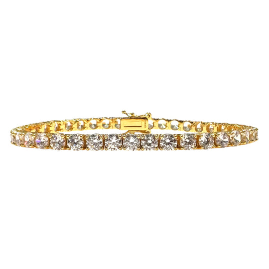 BRACCIALE TENNIS DORATO