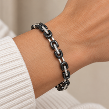 Carica l'immagine nel visualizzatore di Gallery, BRACCIALE CATENA ARGENTO E CERAMICHE
