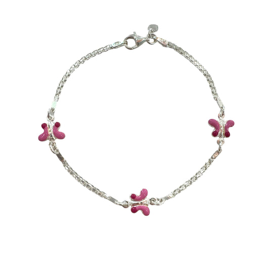 BRACCIALE BABY FARFALLE ROSA